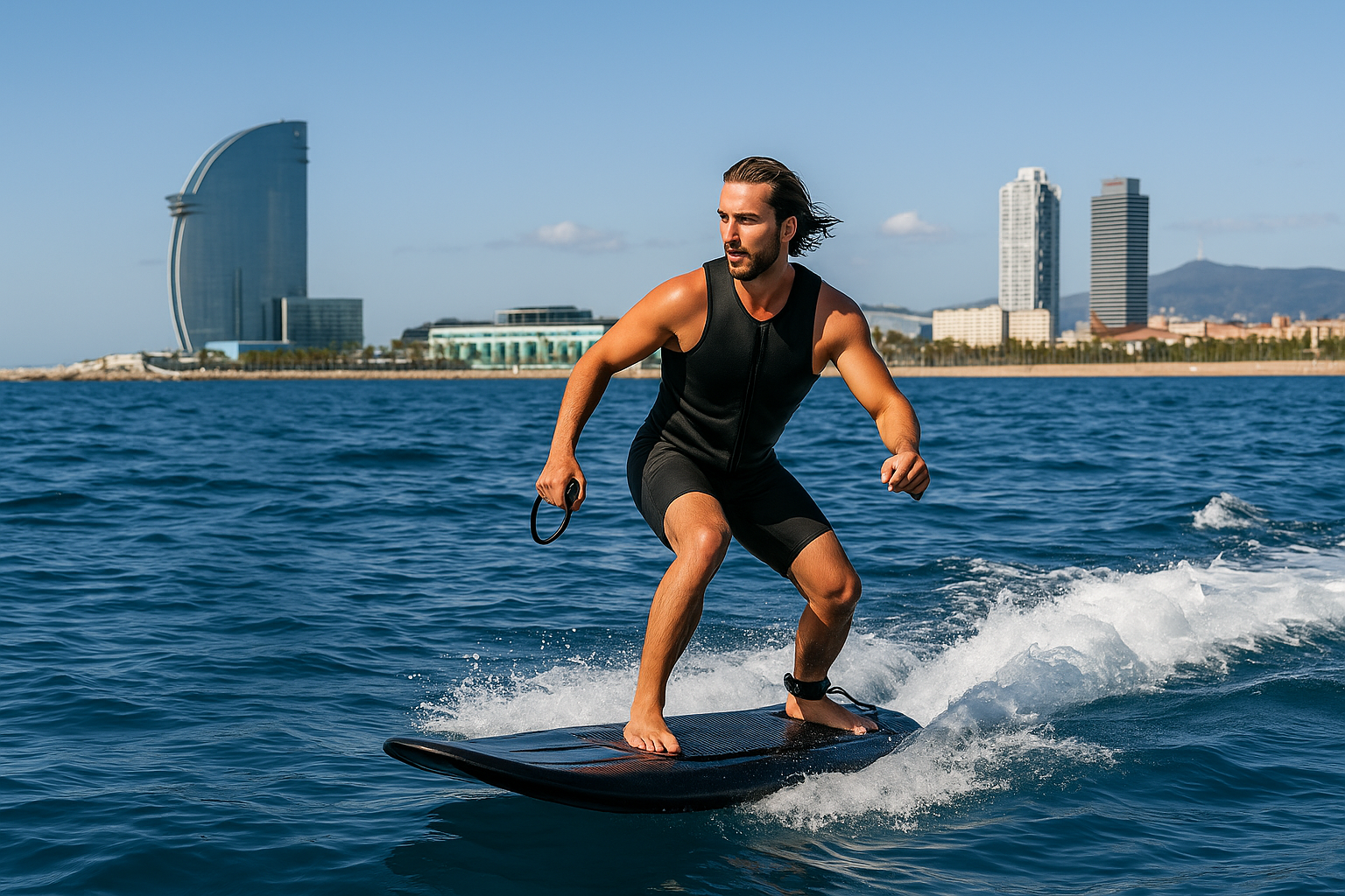 Jetboarding in Barcelona